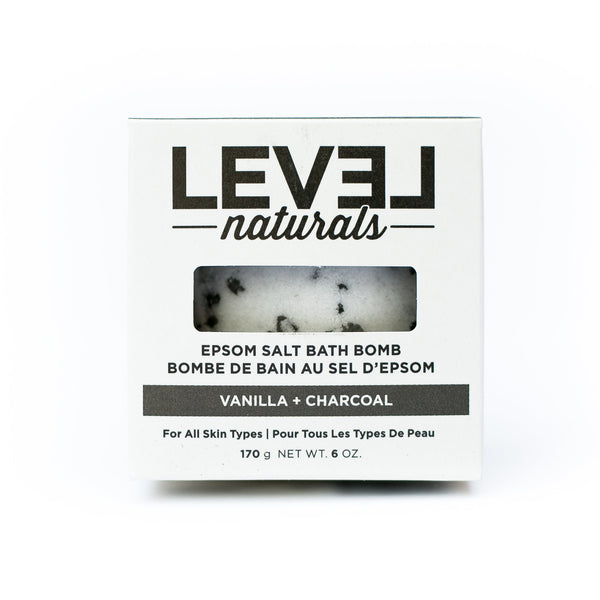 Vanilla + Charcoal Epsom Salt Bath Bomb