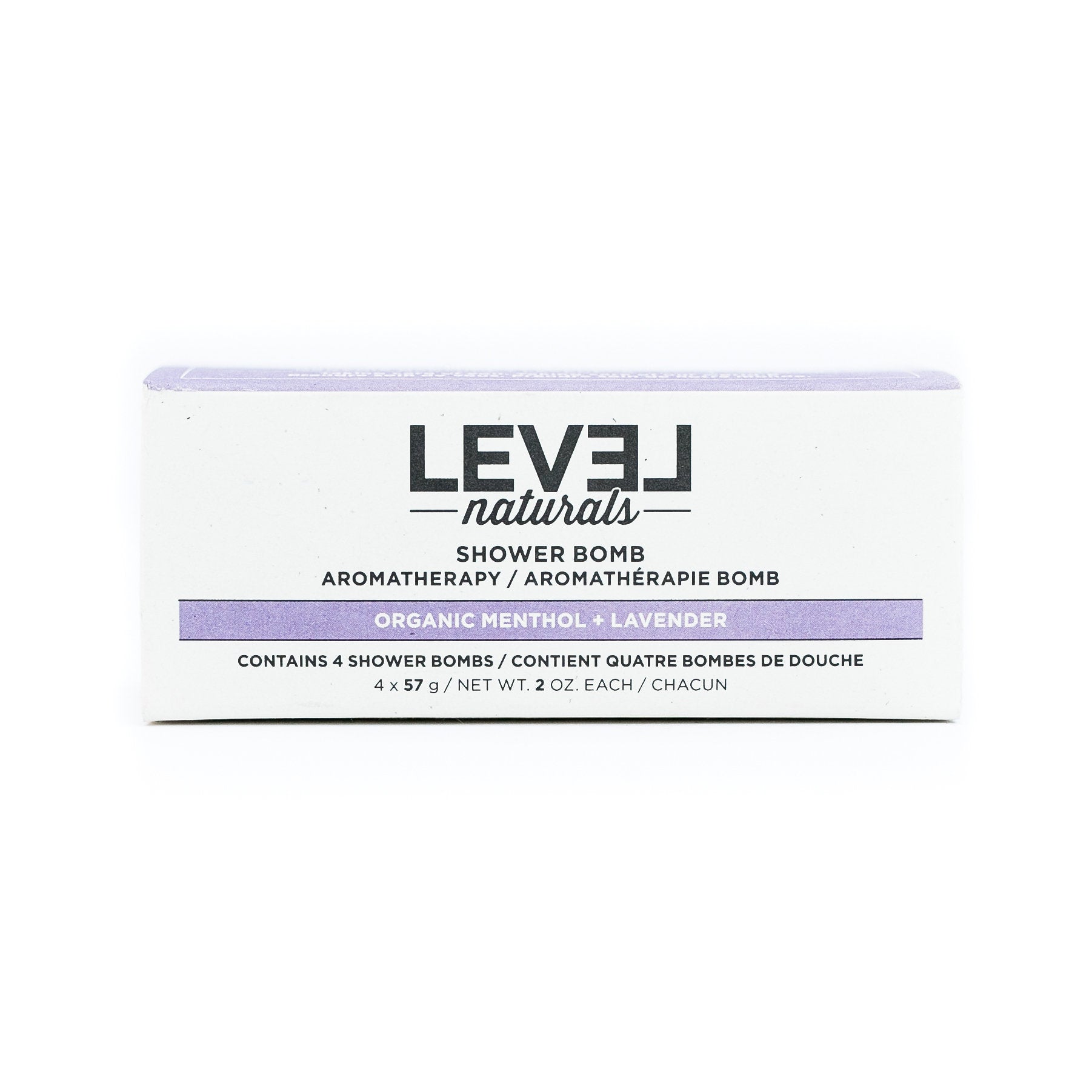 Organic Menthol Lavender Shower Bombs Level Naturals